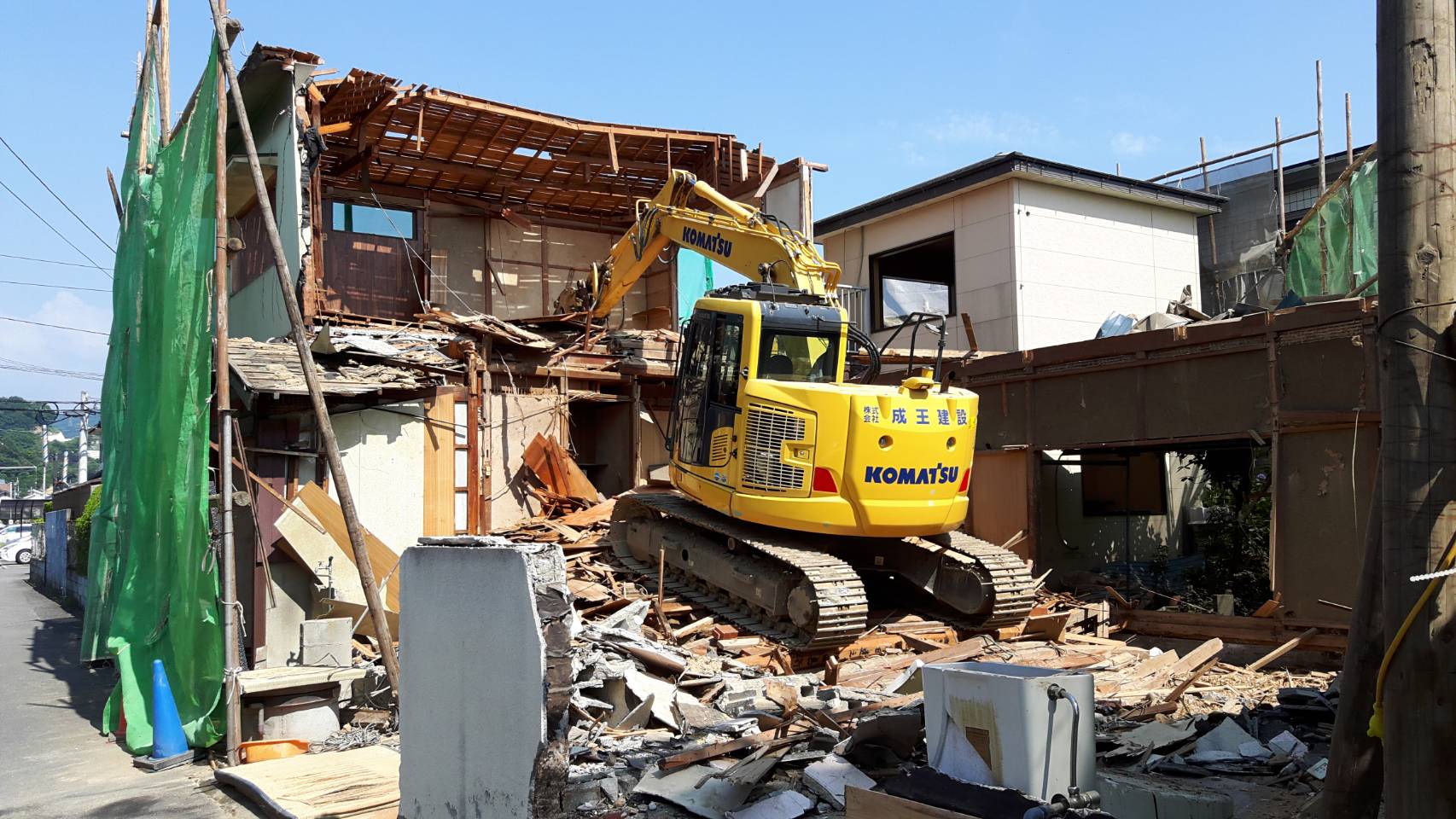 解体作業風景
